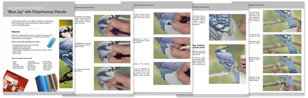 3 Little Birds with Colored Pencils Ebooks