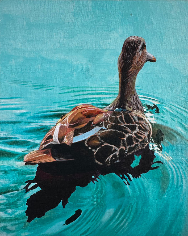 Duck Painting with Acrylics