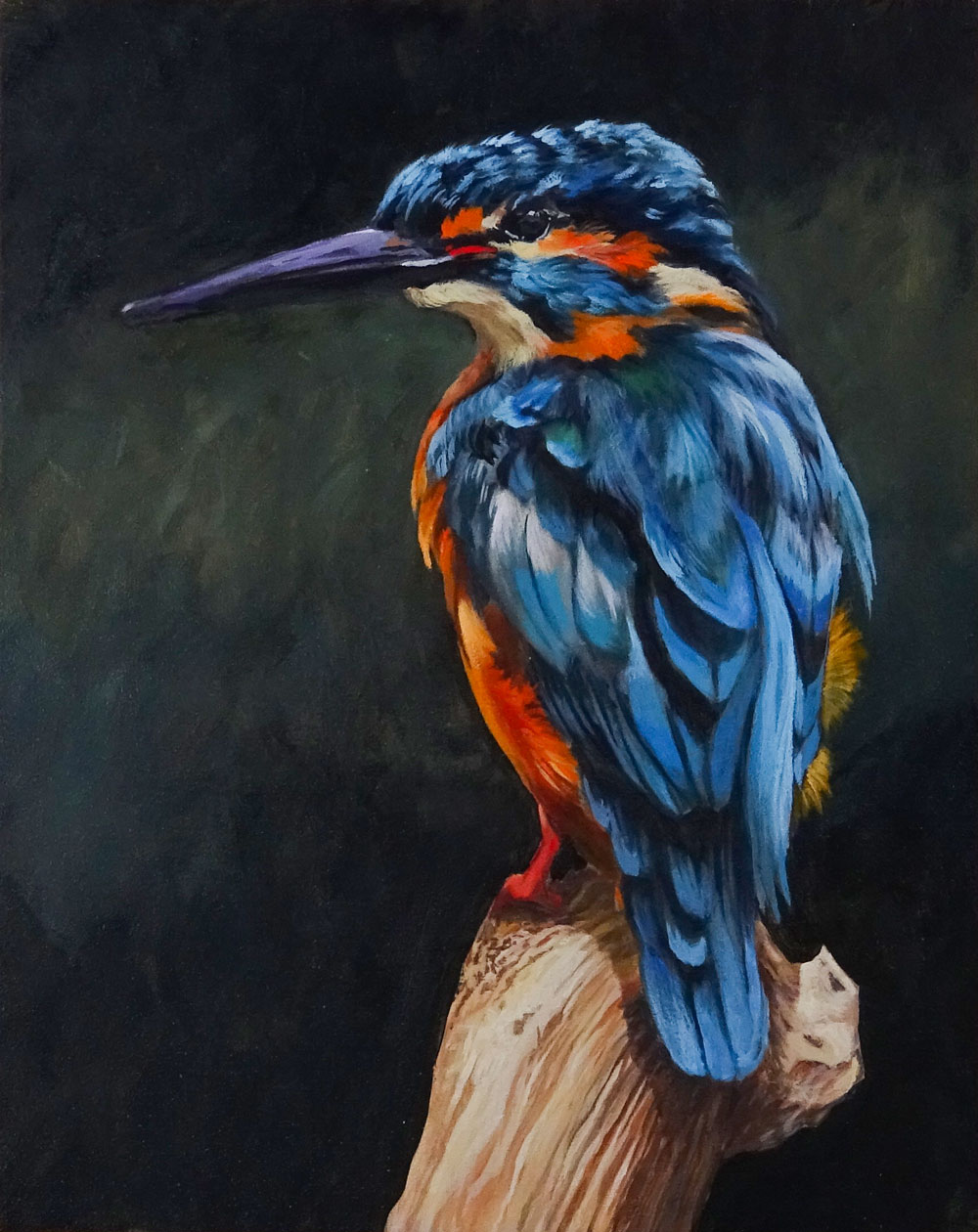 Acrylic Painting of a Bird