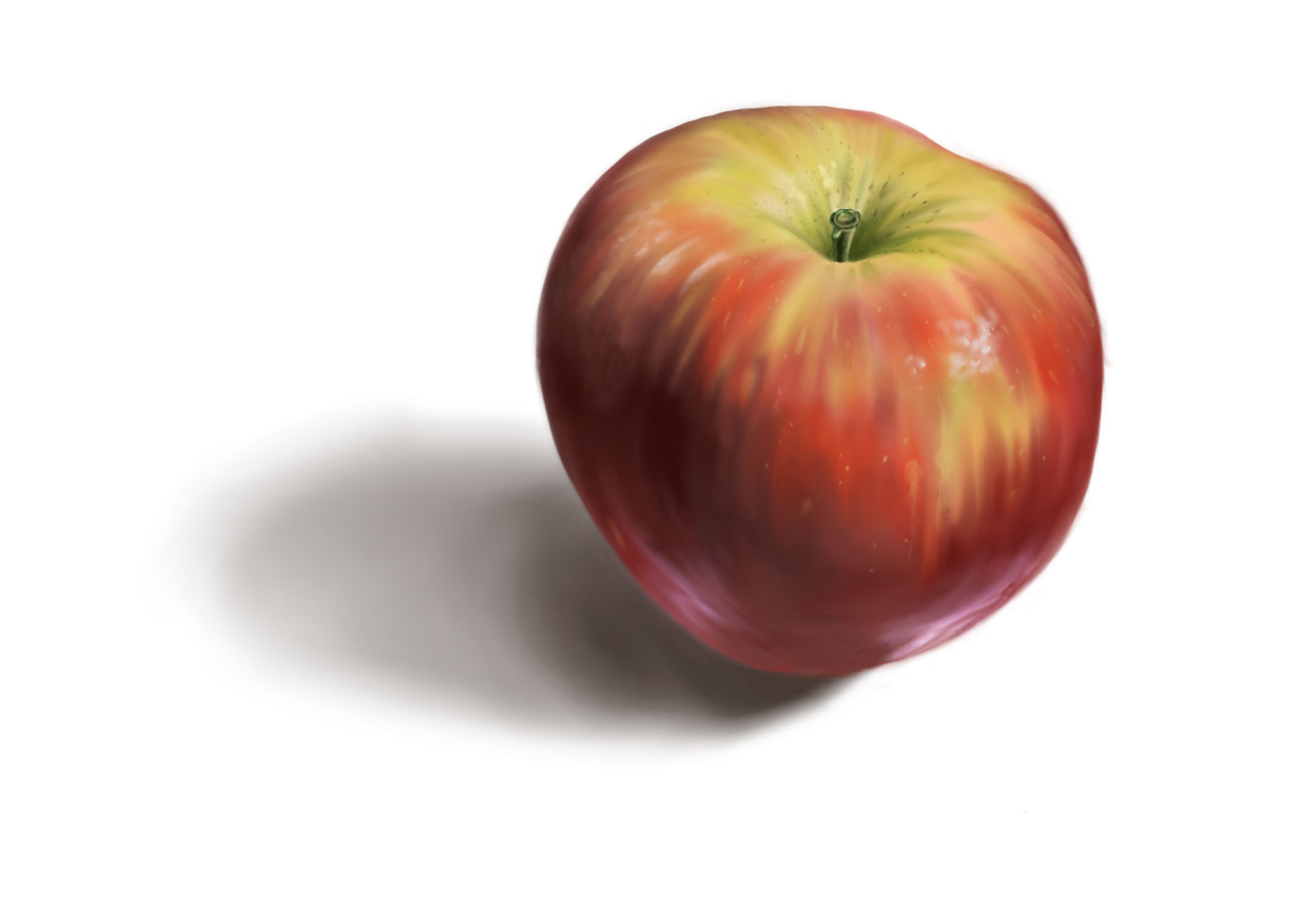 Apple painting with Procreate