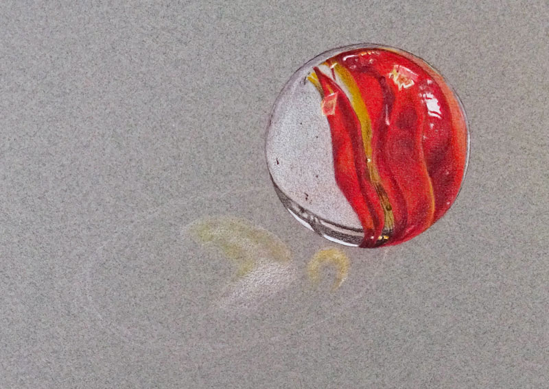 Increasing color contrast on the marble