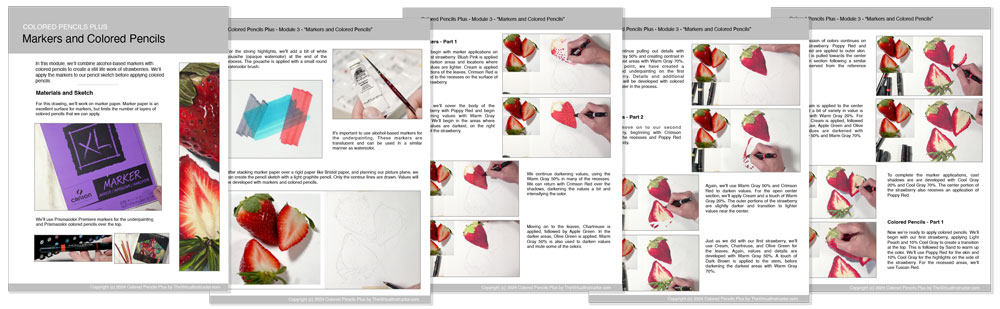 Colored Pencils PLUS course ebooks