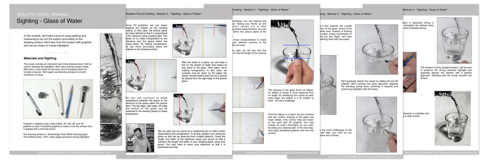 Realistic Pencil Drawing Course Ebooks