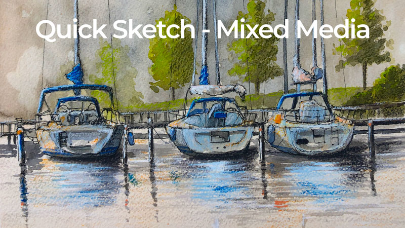 Mixed Media - Sailboats