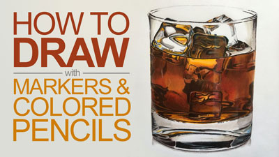 How to draw with markers and colored pencils