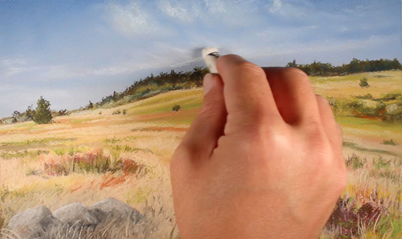 Adding more information to the sky in the drawing
