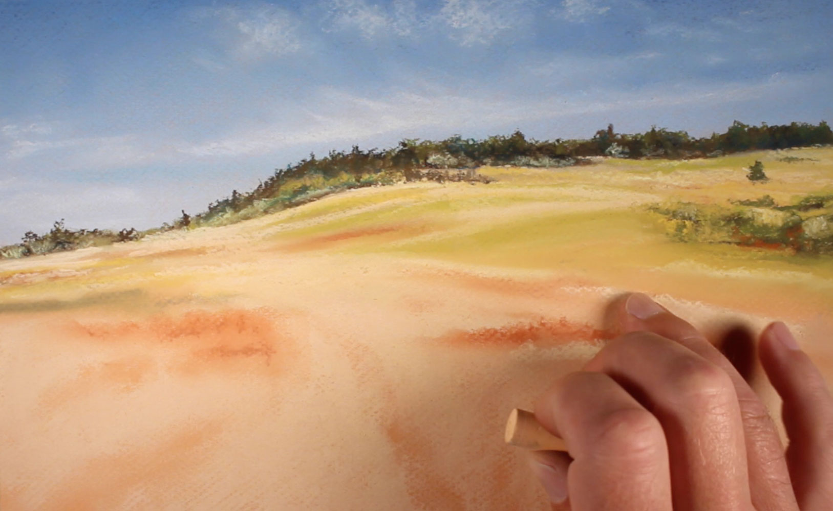 Drawing lighter values in the landscape