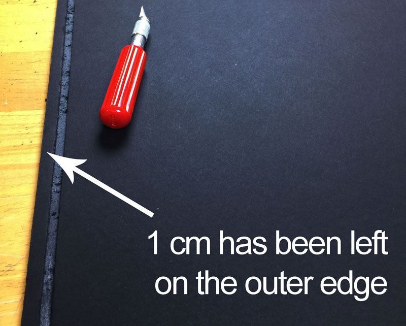 Leave a centimeter for added stability
