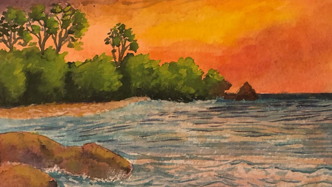Watercolor painting critique