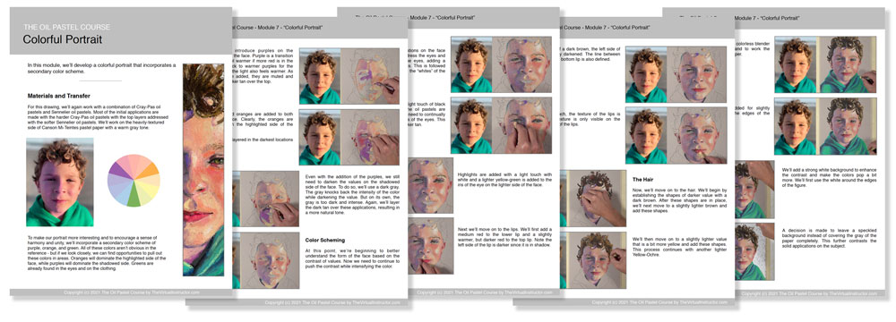 Oil pastel course ebooks