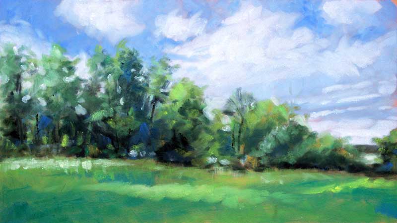 PanPastel Landscape Drawing