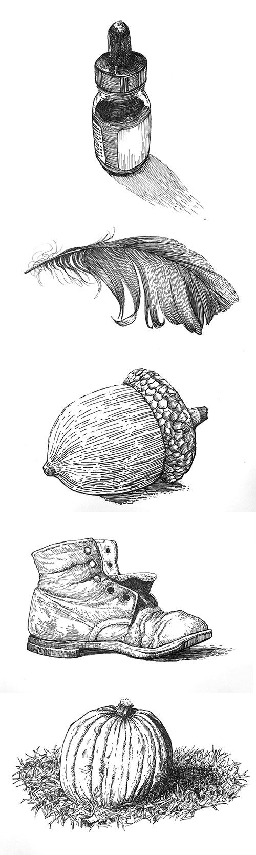 Subjects with Pen and Ink - Objects