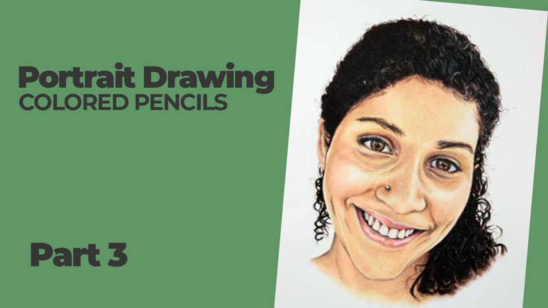 Portraits with Colored Pencils Part 3 Mouth