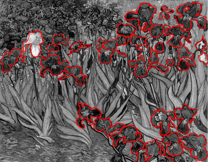 Repetition in art larger flowers