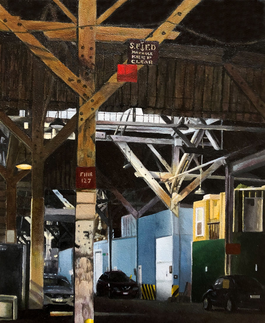 Urban Landscape Painting with Acrylics