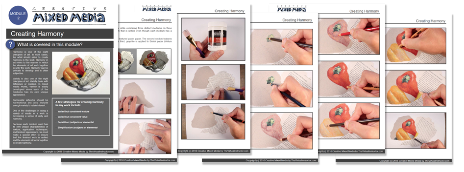 Mixed Media art course ebooks