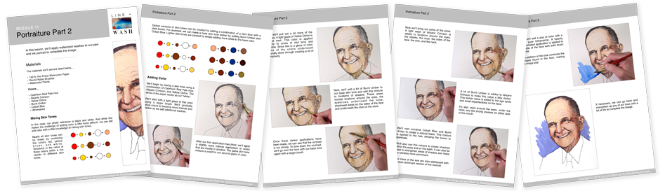Line and Wash Course Ebooks
