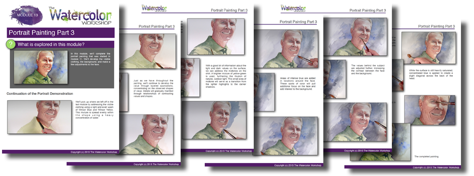 Watercolor course ebooks